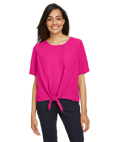 Devon & Jones Ladies' Perfect Fit™ Tie-Front Blouse