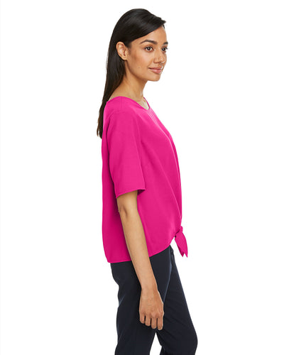 Devon & Jones Ladies' Perfect Fit™ Tie-Front Blouse