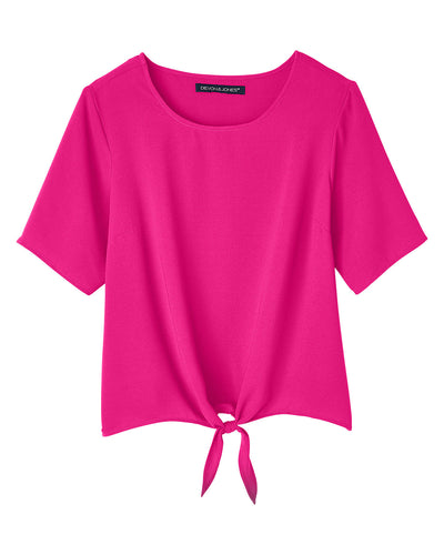 Devon & Jones Ladies' Perfect Fit™ Tie-Front Blouse