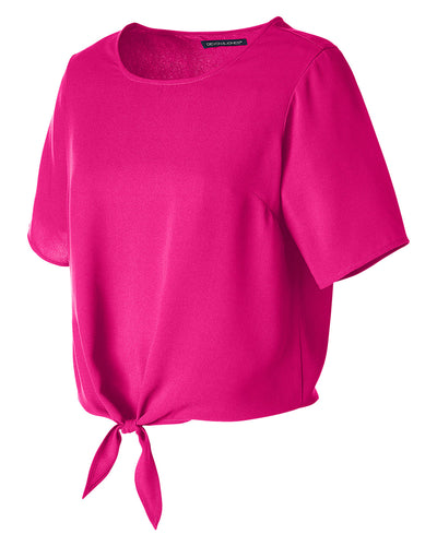 Devon & Jones Ladies' Perfect Fit™ Tie-Front Blouse