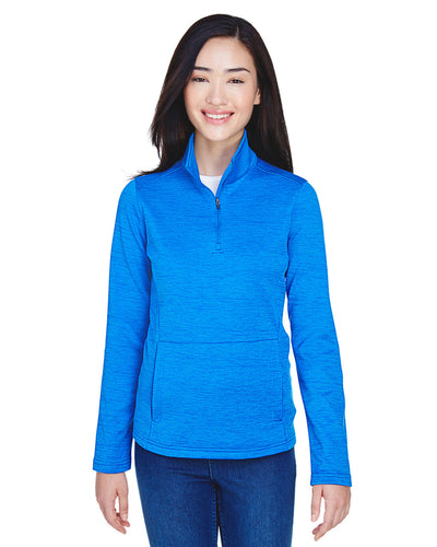 Devon & Jones Ladies' Newbury Mélange Fleece Quarter-Zip
