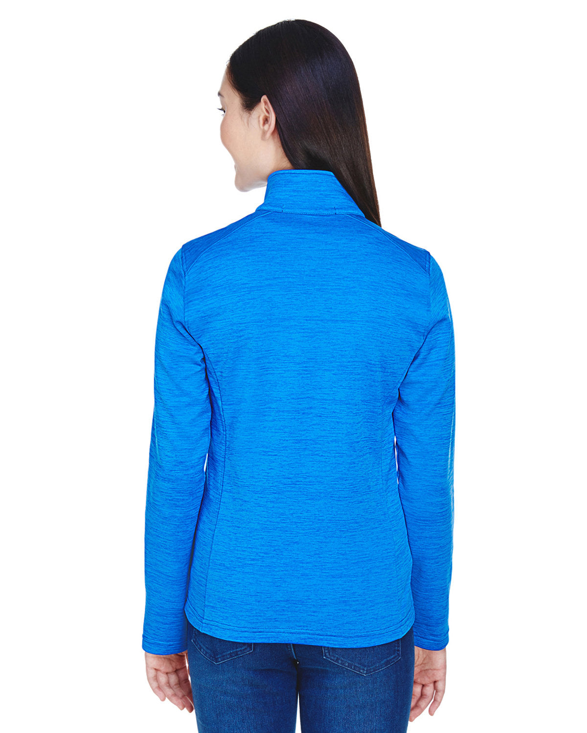 Devon & Jones Ladies' Newbury Mélange Fleece Quarter-Zip Devon & Jones
