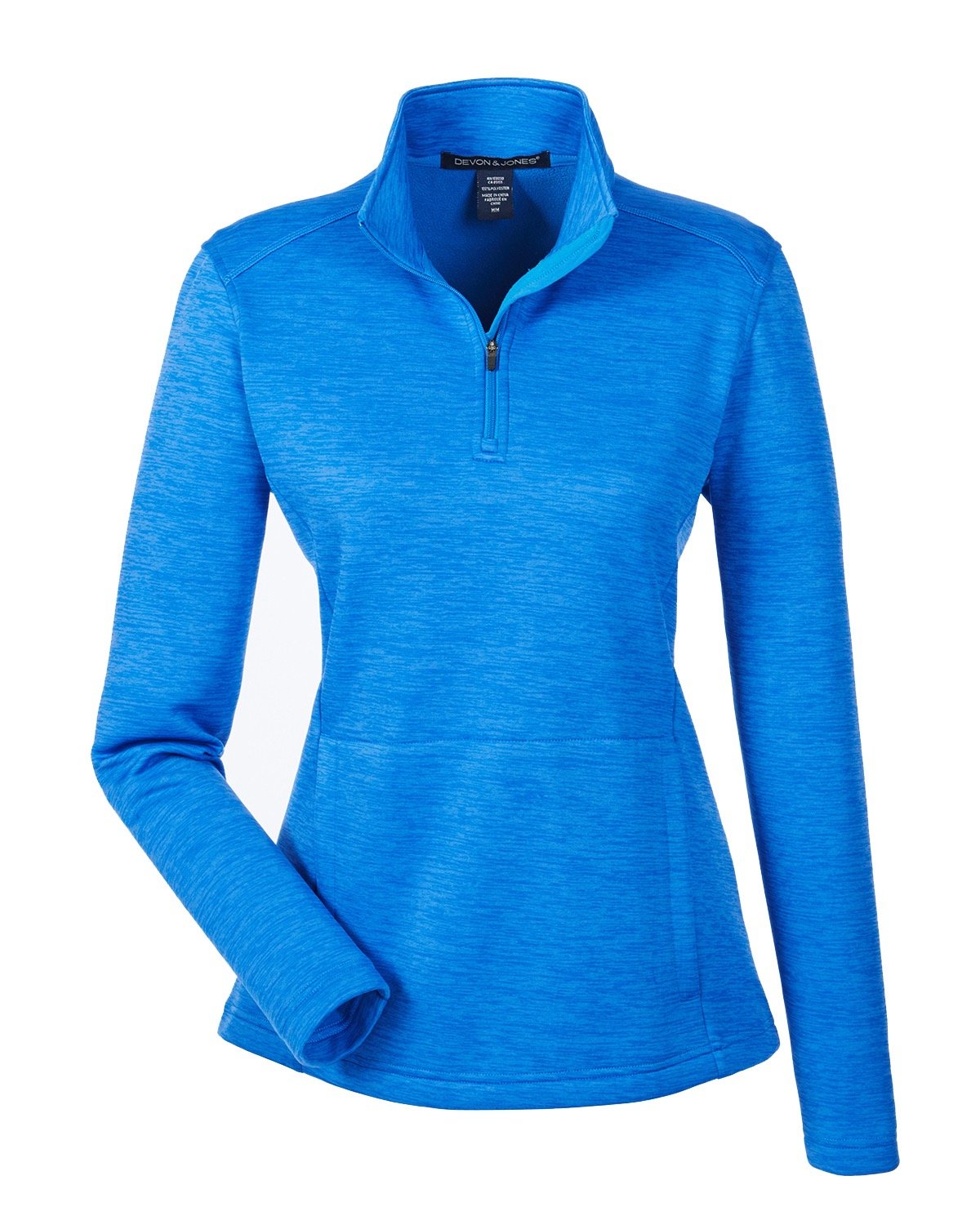 Devon & Jones Ladies' Newbury Mélange Fleece Quarter-Zip Devon & Jones
