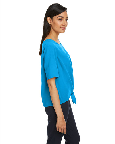 Devon & Jones Ladies' Perfect Fit™ Tie-Front Blouse