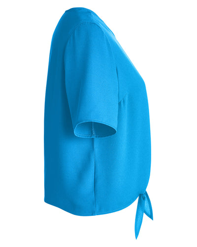 Devon & Jones Ladies' Perfect Fit™ Tie-Front Blouse