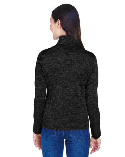 Devon & Jones Ladies' Newbury Mélange Fleece Quarter-Zip