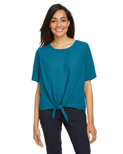 Devon & Jones Ladies' Perfect Fit™ Tie-Front Blouse