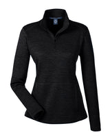 Devon & Jones Ladies' Newbury Mélange Fleece Quarter-Zip Devon & Jones