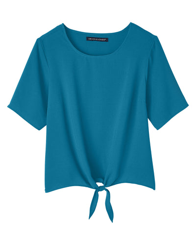 Devon & Jones Ladies' Perfect Fit™ Tie-Front Blouse