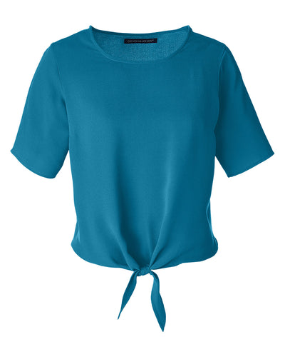 Devon & Jones Ladies' Perfect Fit™ Tie-Front Blouse