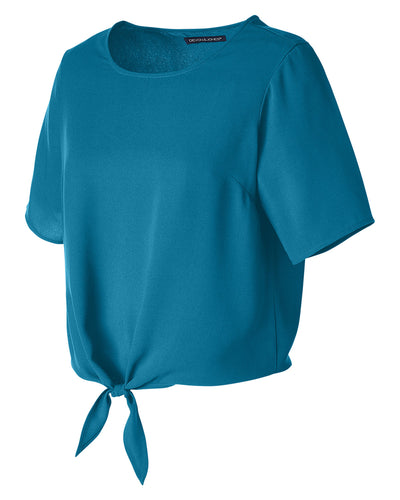 Devon & Jones Ladies' Perfect Fit™ Tie-Front Blouse