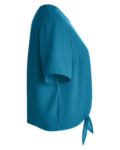 Devon & Jones Ladies' Perfect Fit™ Tie-Front Blouse