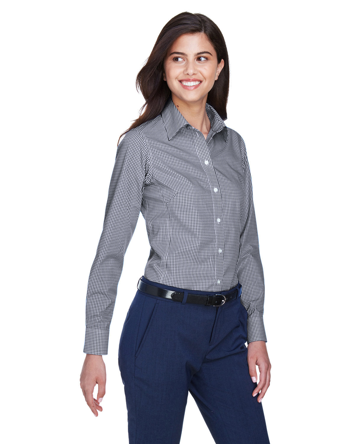 Devon & Jones Ladies' Crown Woven Collection™ Gingham Check Devon & Jones