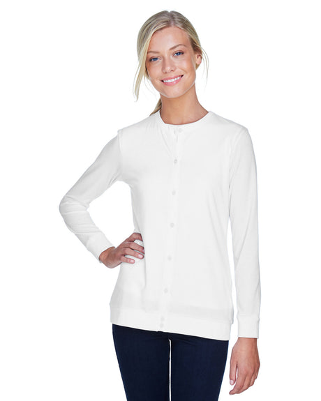 Devon & Jones Ladies' Perfect Fit™ Ribbon Cardigan Devon & Jones