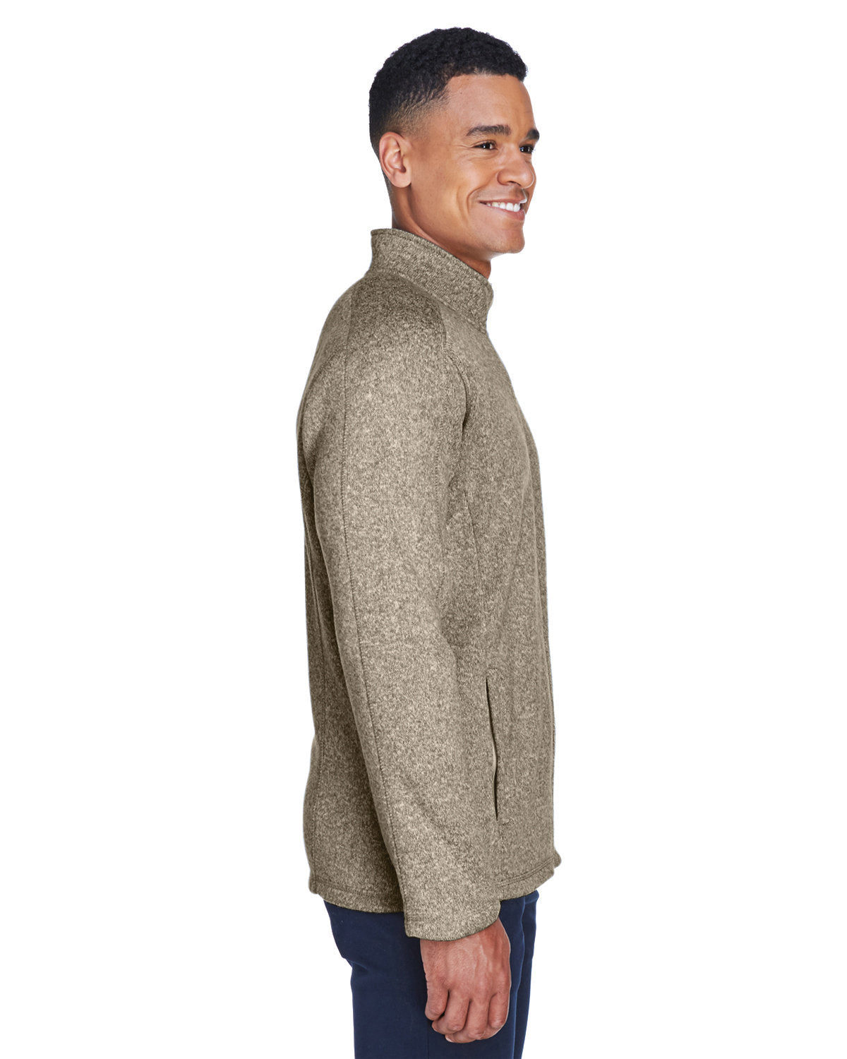 Devon & Jones Men's Bristol Full-Zip Sweater Fleece Jacket Devon & Jones