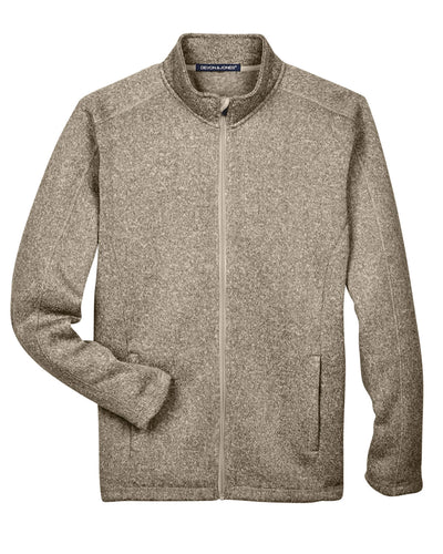 Devon & Jones Men's Bristol Full-Zip Sweater Fleece Jacket
