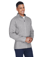 Devon & Jones Men's Bristol Full-Zip Sweater Fleece Jacket Devon & Jones