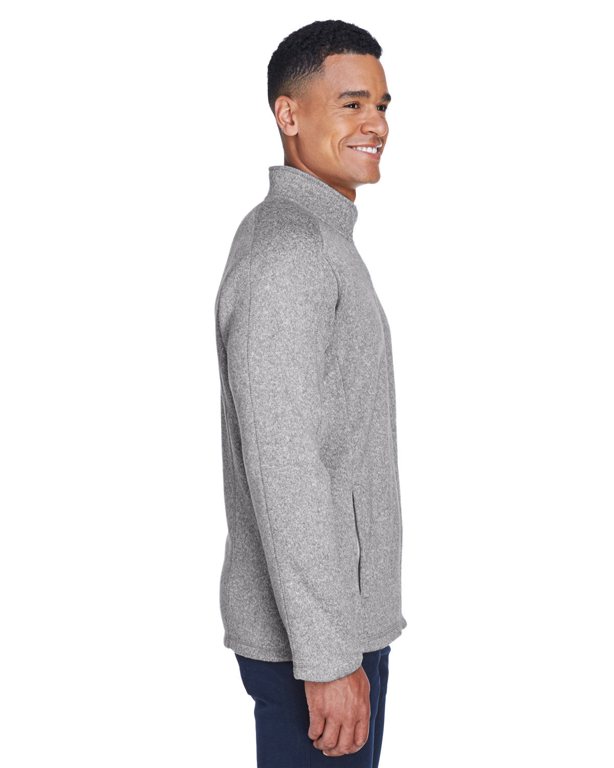 Devon & Jones Men's Bristol Full-Zip Sweater Fleece Jacket Devon & Jones