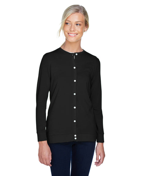 Devon & Jones Ladies' Perfect Fit™ Ribbon Cardigan Devon & Jones