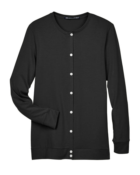 Devon & Jones Ladies' Perfect Fit™ Ribbon Cardigan Devon & Jones