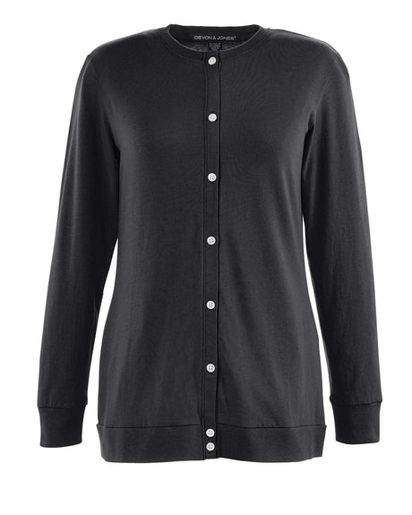 Devon & Jones Ladies' Perfect Fit™ Ribbon Cardigan Devon & Jones