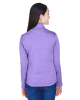 Devon & Jones Ladies' Newbury Mélange Fleece Quarter-Zip Devon & Jones