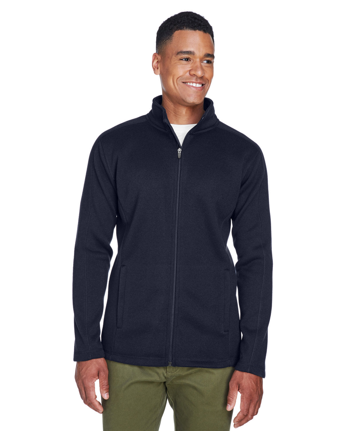 Devon & Jones Men's Bristol Full-Zip Sweater Fleece Jacket Devon & Jones