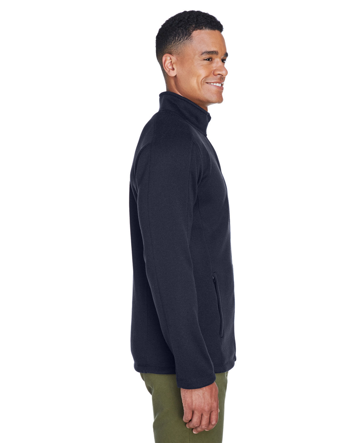 Devon & Jones Men's Bristol Full-Zip Sweater Fleece Jacket Devon & Jones
