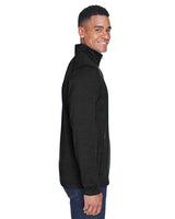 Devon & Jones Men's Newbury Mélange Fleece Quarter-Zip Devon & Jones