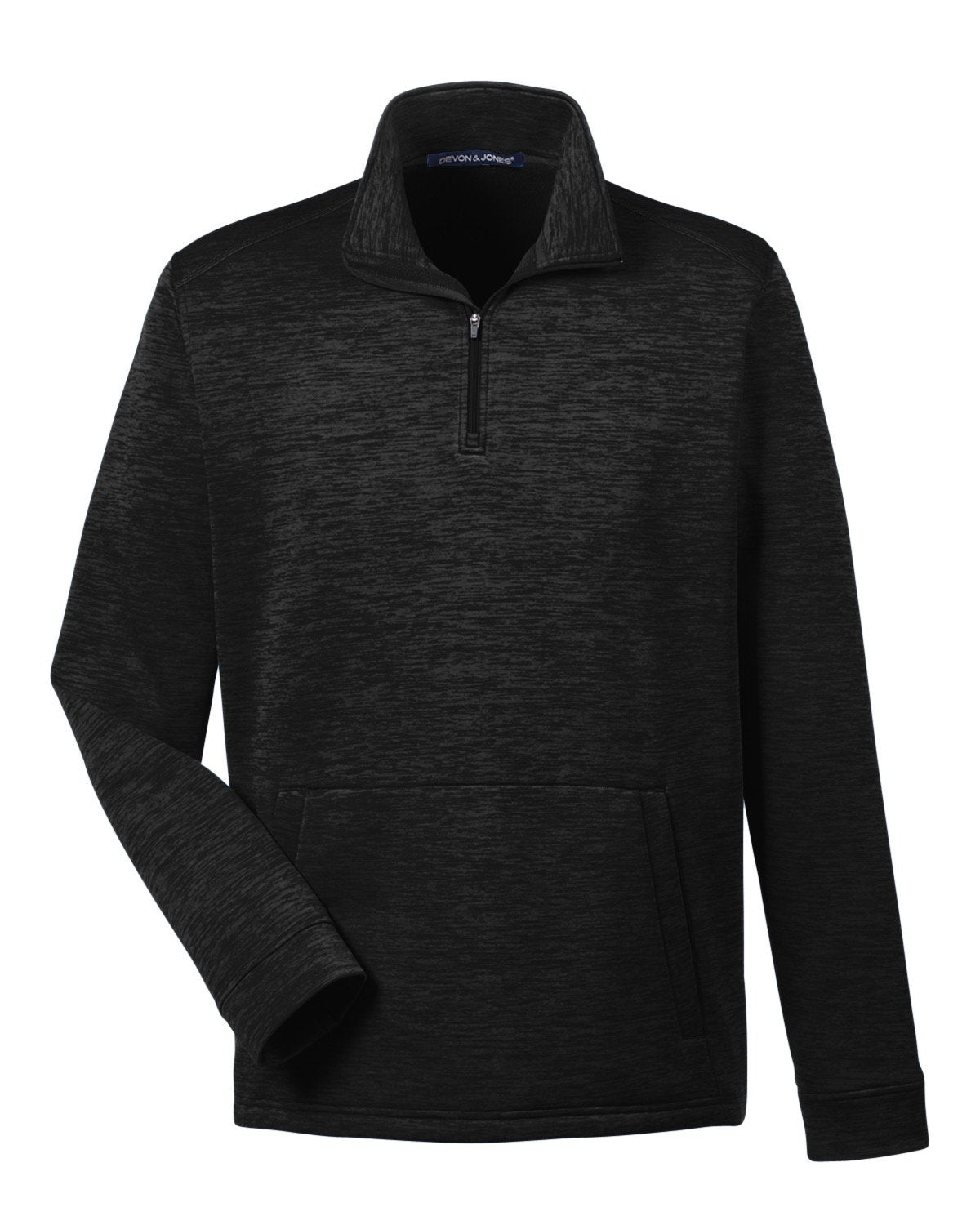 Devon & Jones Men's Newbury Mélange Fleece Quarter-Zip Devon & Jones
