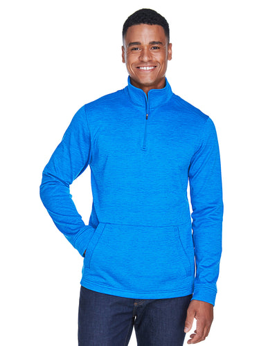 Devon & Jones Men's Newbury Mélange Fleece Quarter-Zip