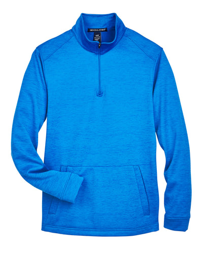 Devon & Jones Men's Newbury Mélange Fleece Quarter-Zip