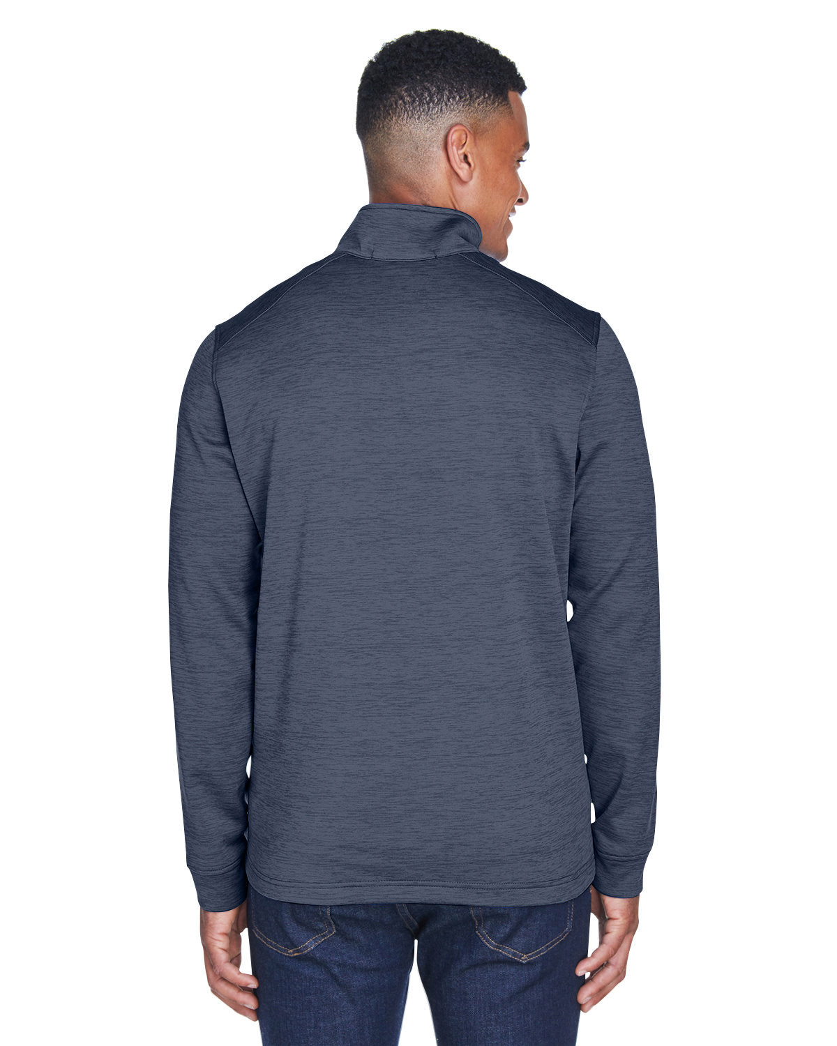Devon & Jones Men's Newbury Mélange Fleece Quarter-Zip Devon & Jones