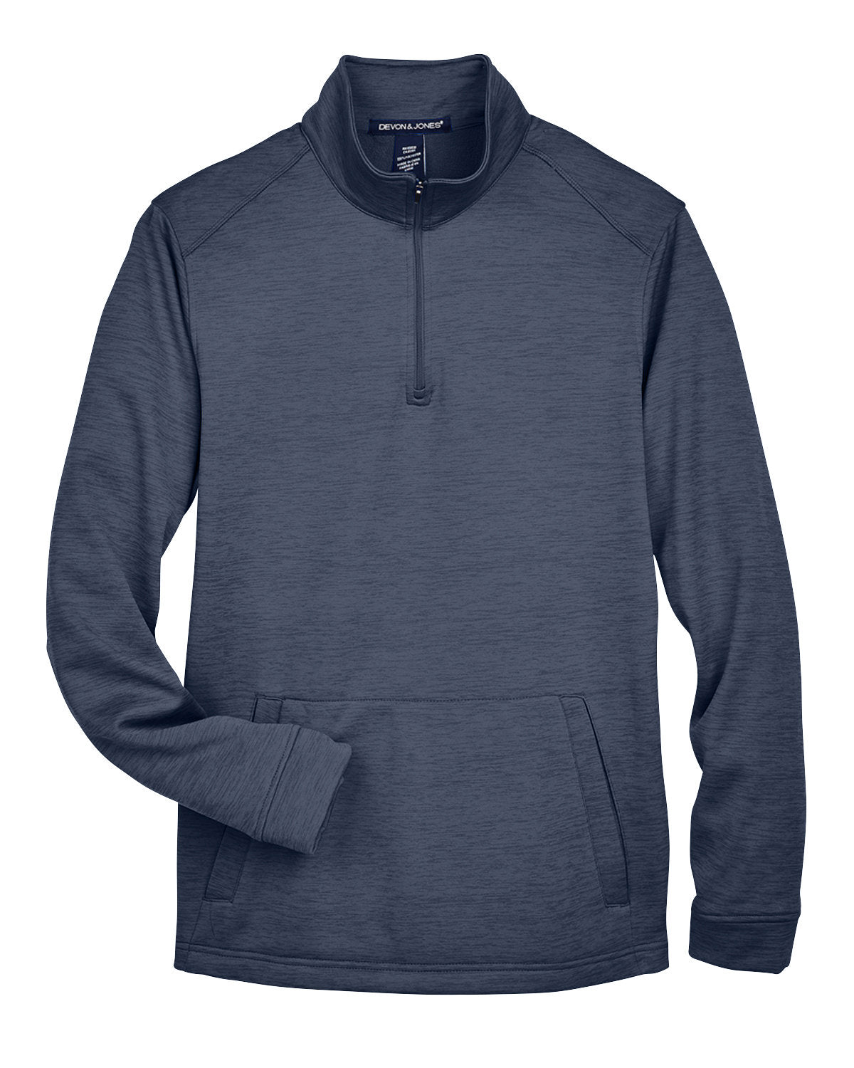 Devon & Jones Men's Newbury Mélange Fleece Quarter-Zip Devon & Jones