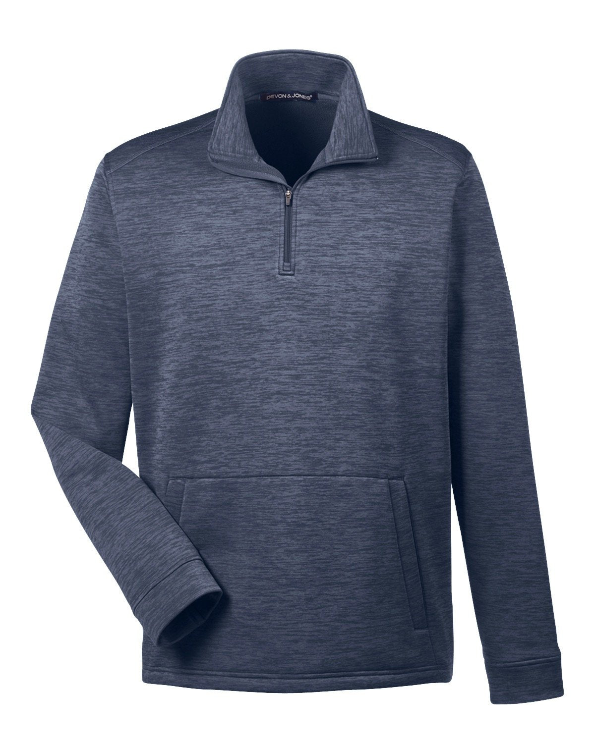 Devon & Jones Men's Newbury Mélange Fleece Quarter-Zip Devon & Jones