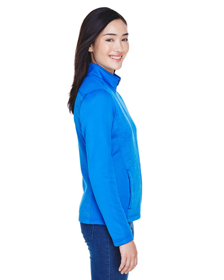 Devon & Jones Ladies' Newbury Colorblock Mélange Fleece Full-Zip Devon & Jones