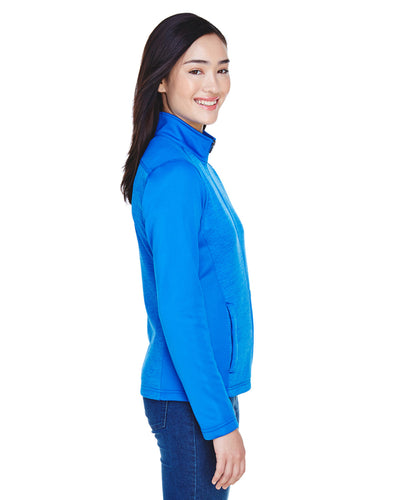 Devon & Jones Ladies' Newbury Colorblock Mélange Fleece Full-Zip