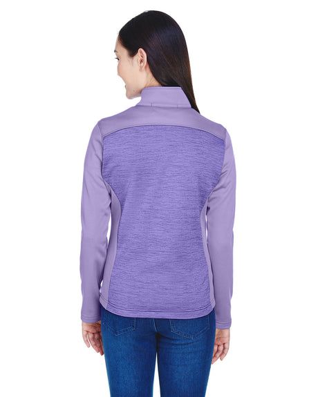 Devon & Jones Ladies' Newbury Colorblock Mélange Fleece Full-Zip Devon & Jones