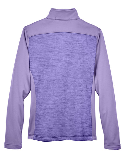 Devon & Jones Ladies' Newbury Colorblock Mélange Fleece Full-Zip