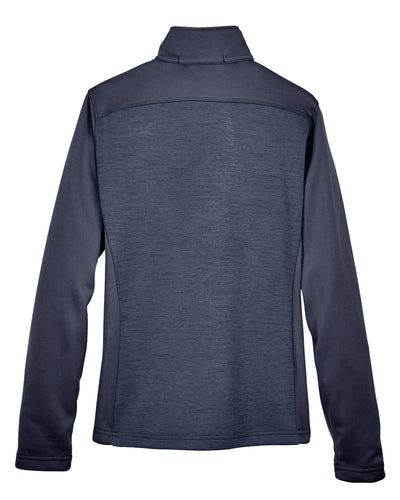 Devon & Jones Ladies' Newbury Colorblock Mélange Fleece Full-Zip