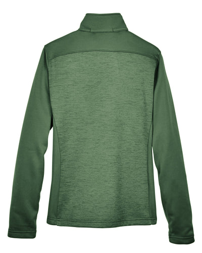 Devon & Jones Ladies' Newbury Colorblock Mélange Fleece Full-Zip