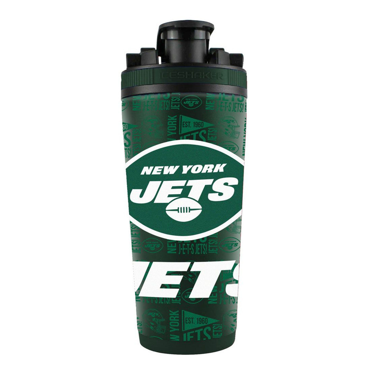 New York Jets Ice Shaker 26oz Stainless Steel Fan Gear NFL New York Jets