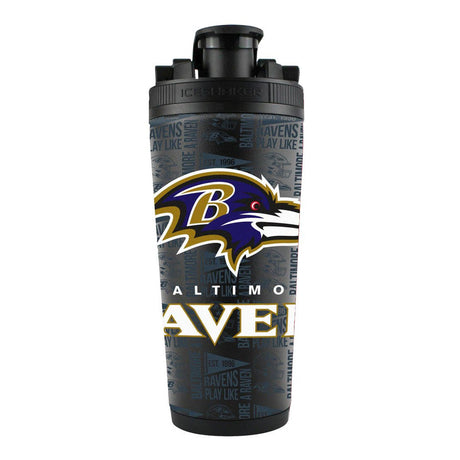 Baltimore Ravens Ice Shaker 26oz Stainless Steel Fan Gear NFL Baltimore Ravens