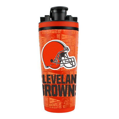 Cleveland Browns Ice Shaker 26oz Stainless Steel Fan Gear NFL Cleveland Browns