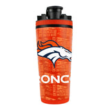 Denver Broncos Ice Shaker 26oz Stainless Steel Fan Gear NFL Denver Broncos
