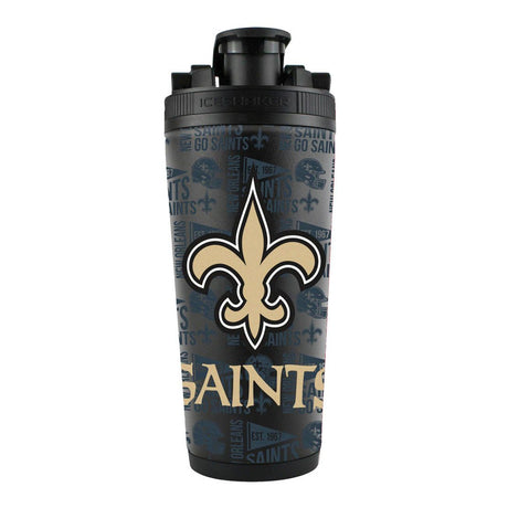 New Orleans Saints Ice Shaker 26oz Stainless Steel Fan Gear NFL New Orleans Saints
