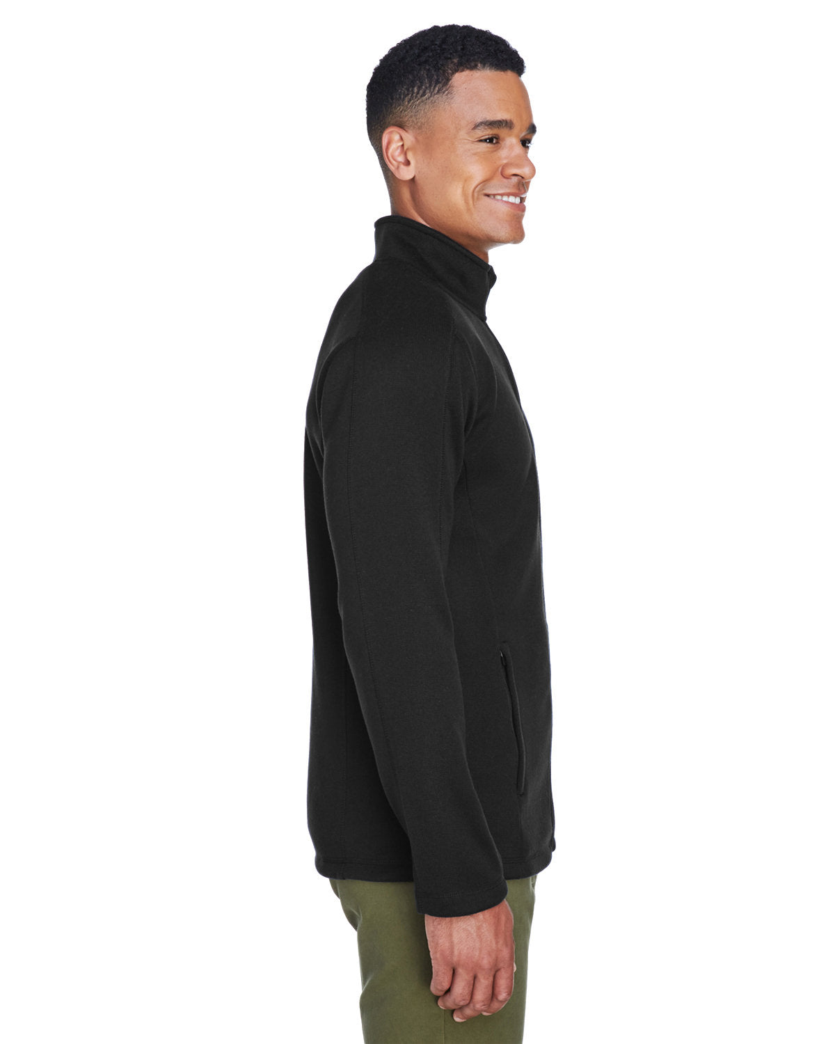 Devon & Jones Men's Bristol Full-Zip Sweater Fleece Jacket Devon & Jones