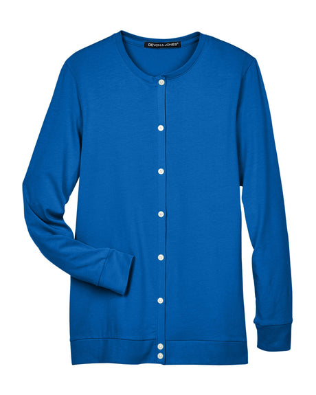 Devon & Jones Ladies' Perfect Fit™ Ribbon Cardigan Devon & Jones
