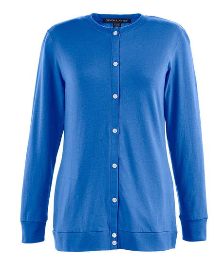 Devon & Jones Ladies' Perfect Fit™ Ribbon Cardigan Devon & Jones
