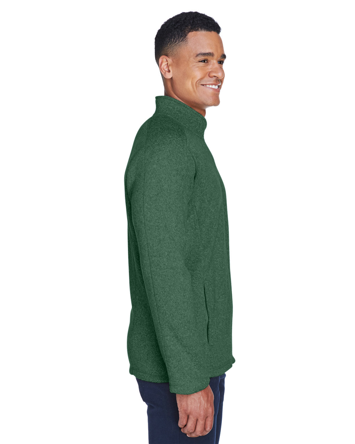 Devon & Jones Men's Bristol Full-Zip Sweater Fleece Jacket Devon & Jones